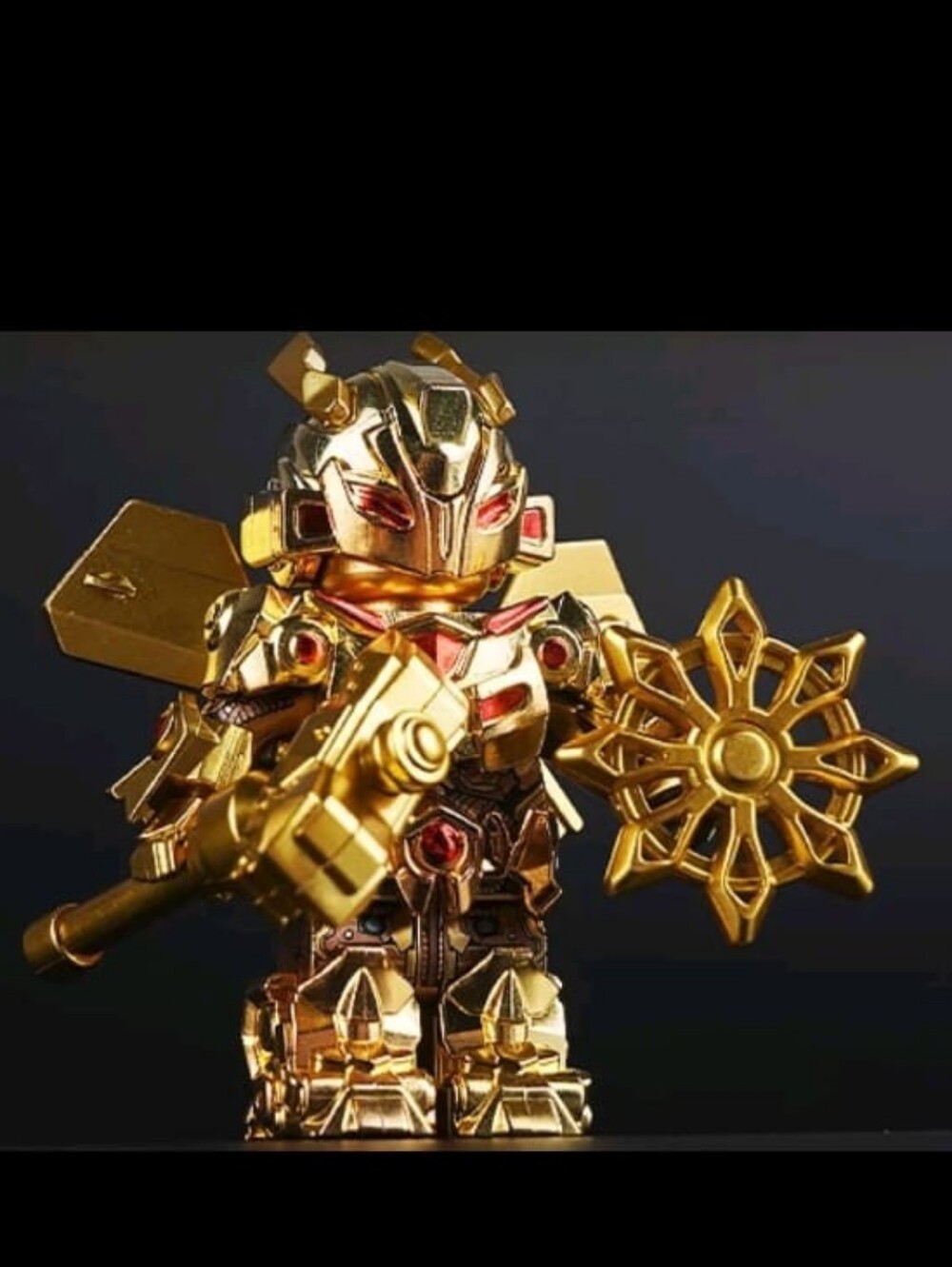 Bumblebee Transformer Armored Golden Color Chromed Brick Man customs New